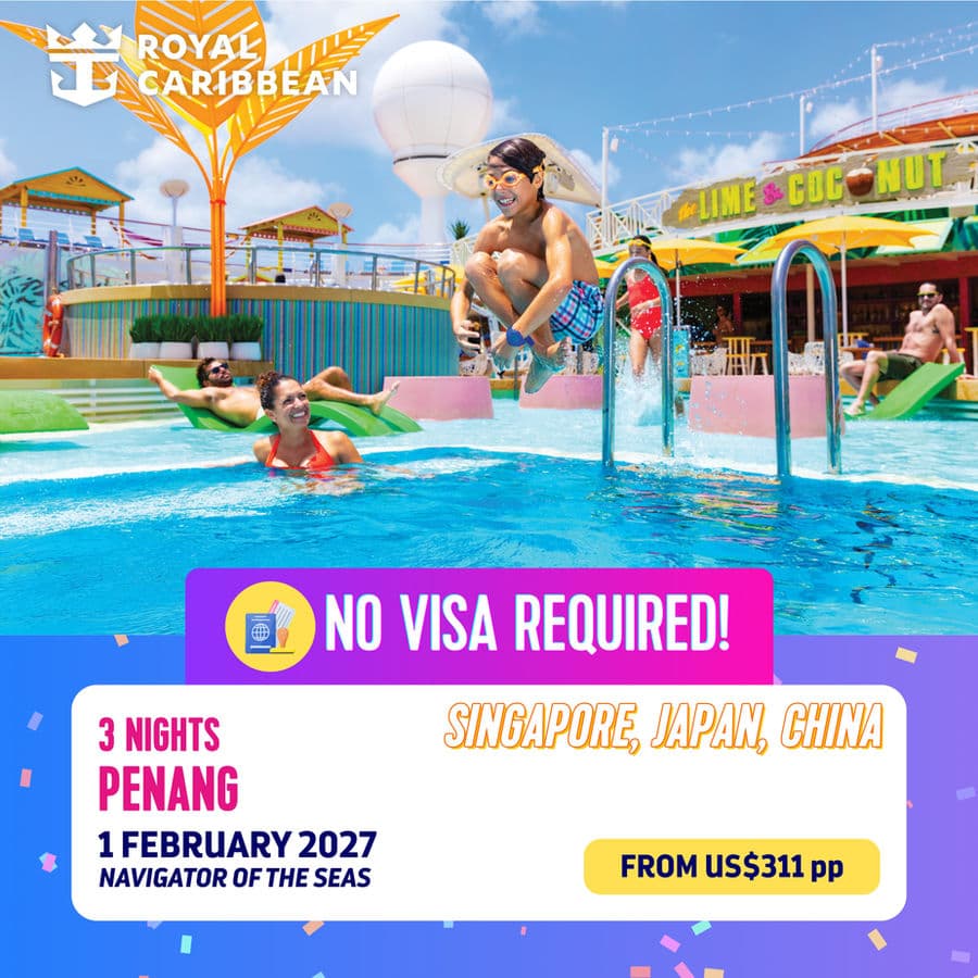 3-Night Penang Cruise promotional card