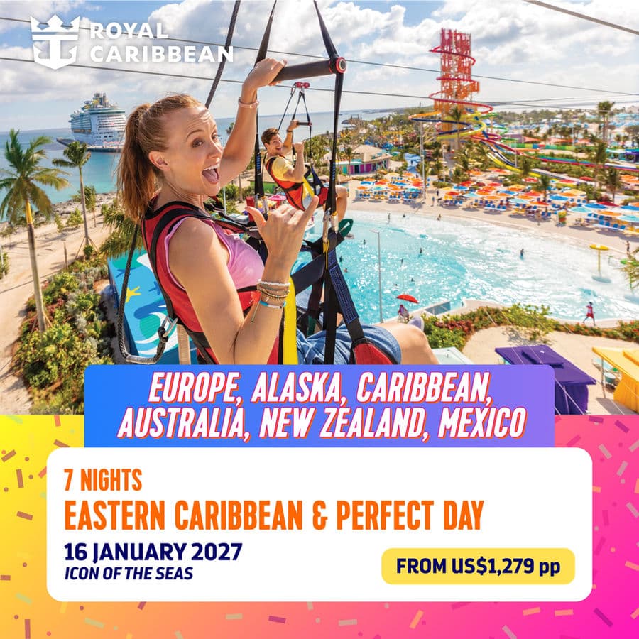7-Night Eastern Caribbean – Perfect Day Cruise promotional card