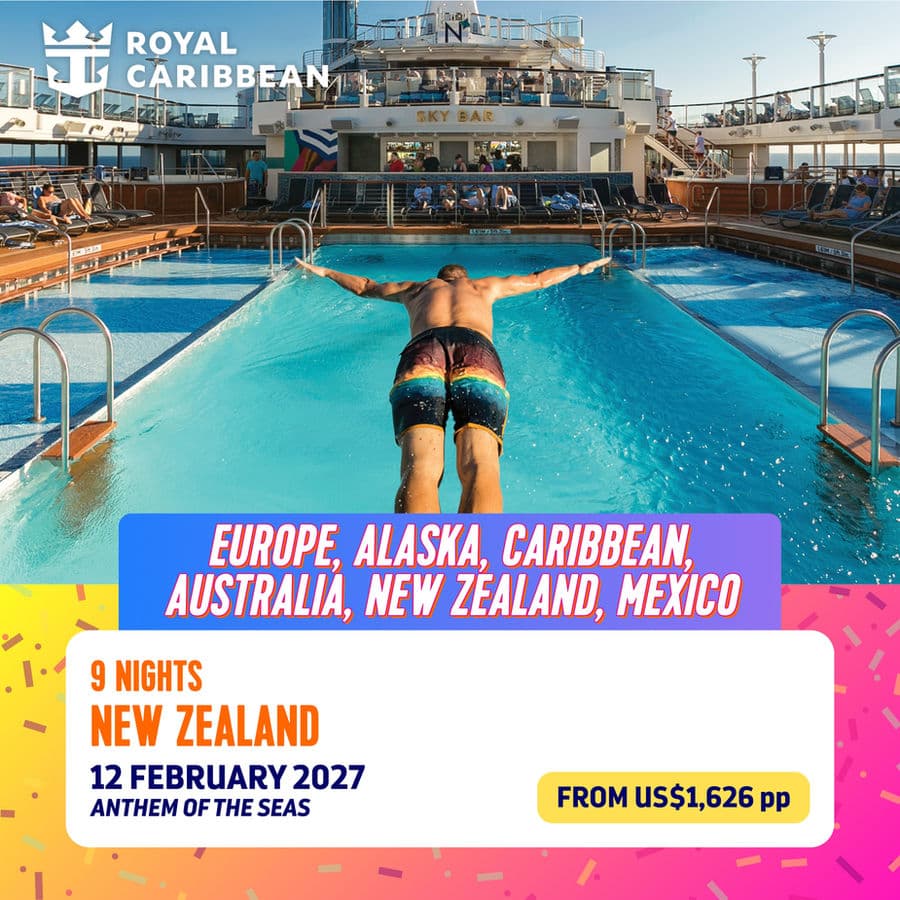 9-Night New Zealand Cruise promotional card