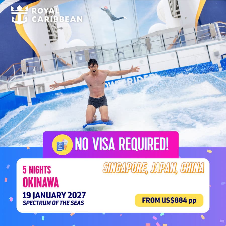 5-Night Okinawa Cruise promotional card