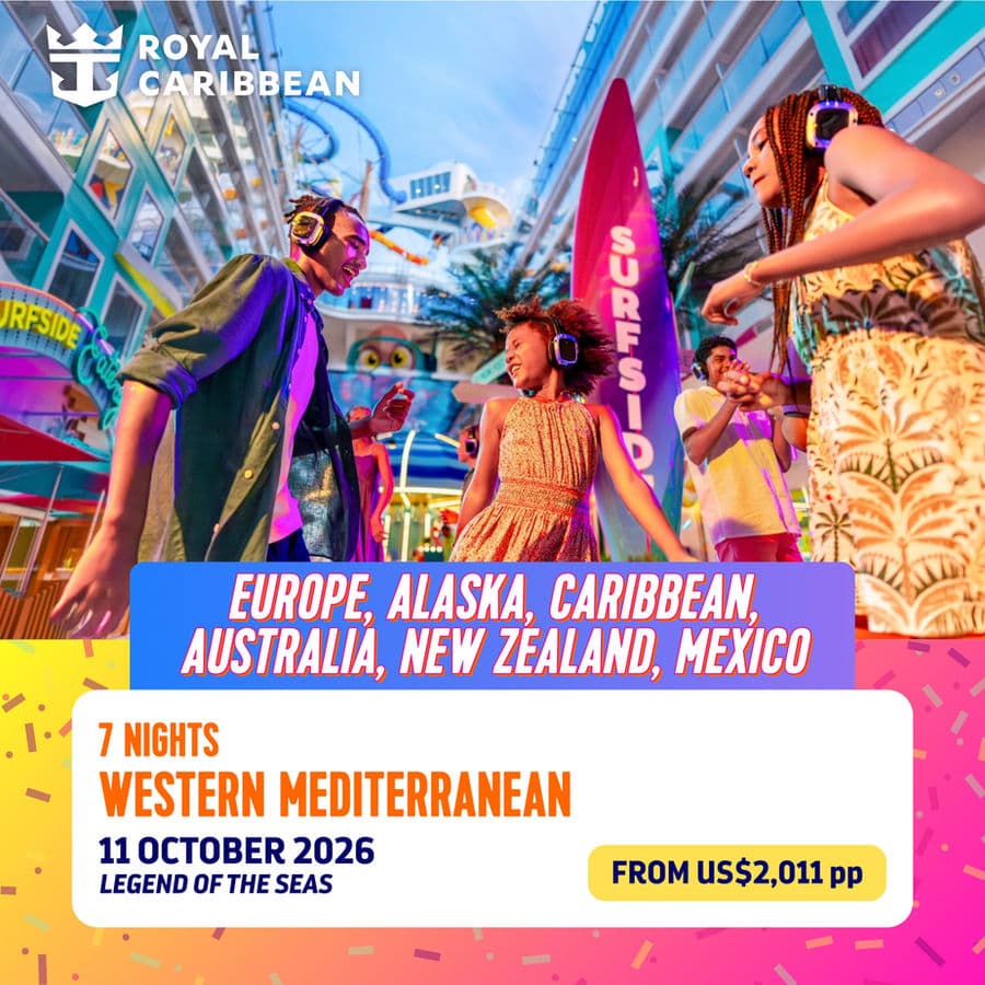 7-Night Western Mediterranean Cruise promotional card